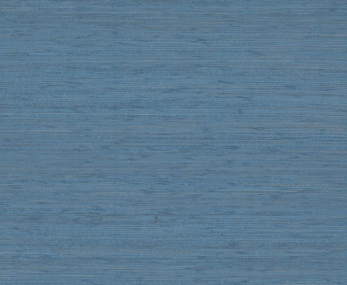 Ronald Redding Designs Painted Hemp Tuscan Blue Wallpaper