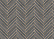 Ronald Redding Designs Herringbone Wood Veneer Graphite Wallpaper