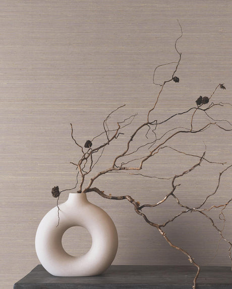 Ronald Redding Designs Smooth Abaca Lilac Wallpaper