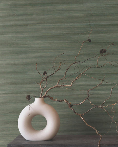 Ronald Redding Designs Smooth Abaca Forest Wallpaper