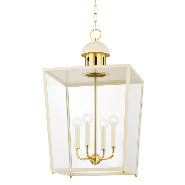Mitzi June Aged Brass 16W x 16L x 28.25H Lantern