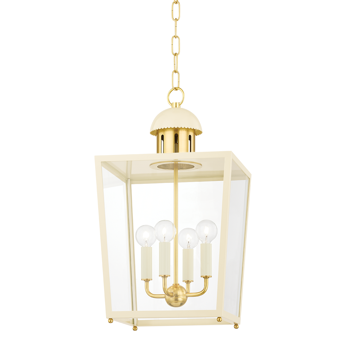 Mitzi June Aged Brass 12W x 12L x 21.5H Lantern
