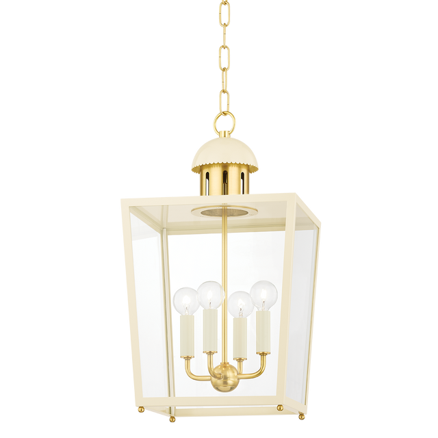 Mitzi June Aged Brass 12W x 12L x 21.5H Lantern