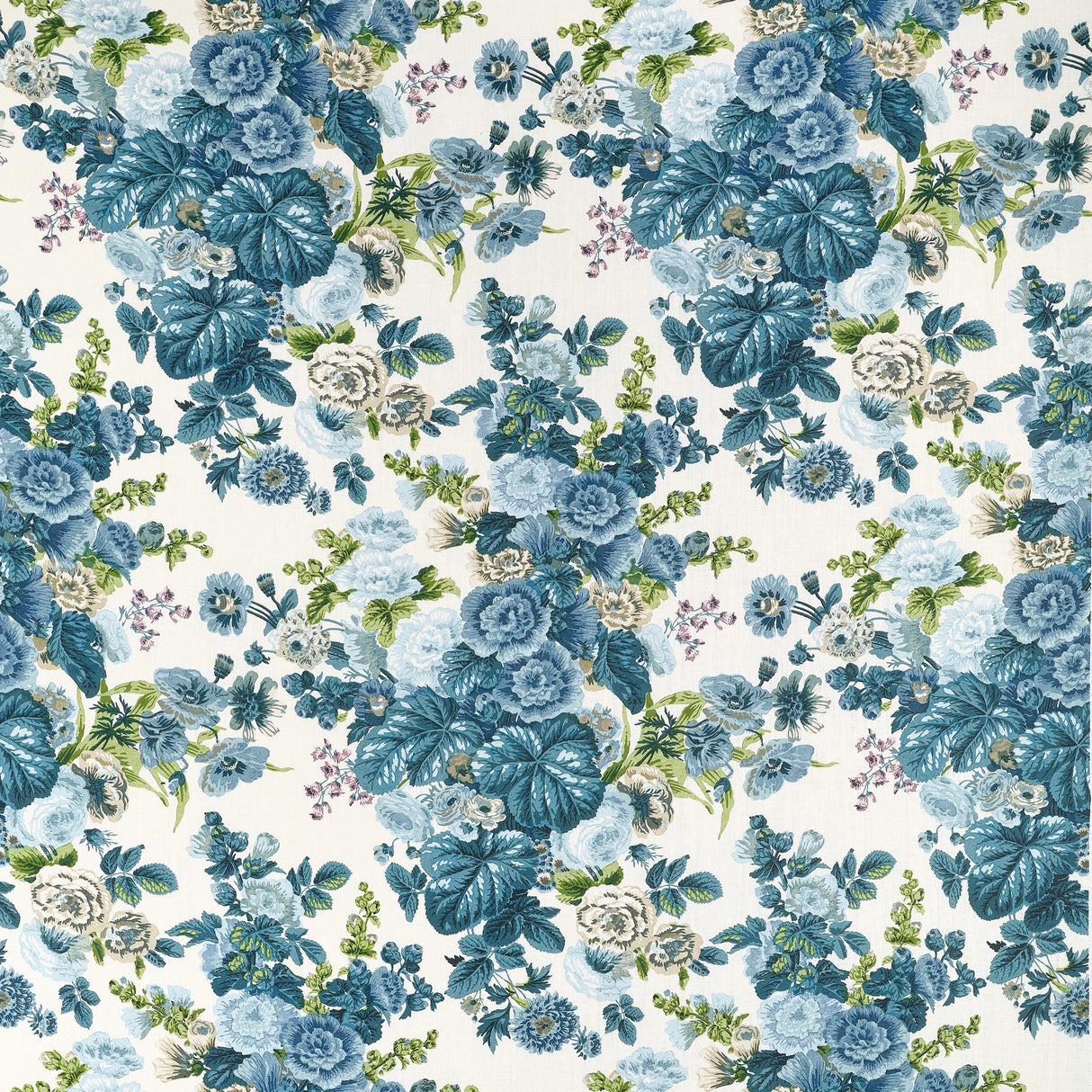 Thibaut Hidcote Lavender And Blues Fabric