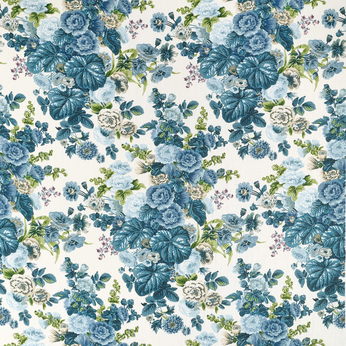 Thibaut Hidcote Lavender And Blues Fabric