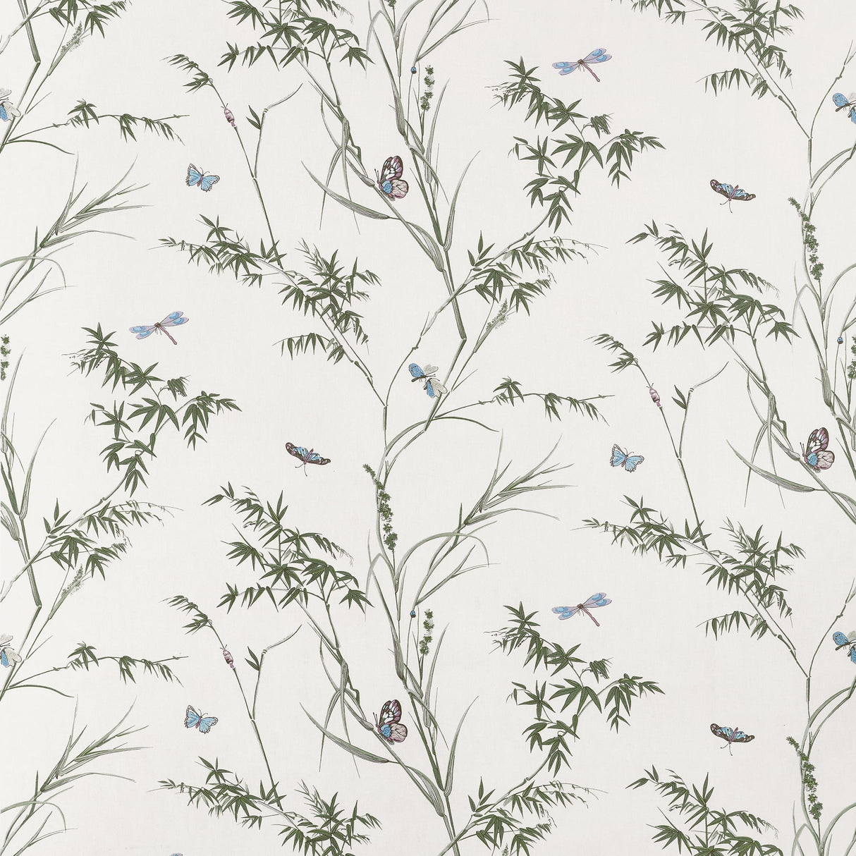 Thibaut Virginia Beige And Sage Fabric