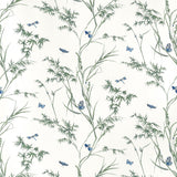Thibaut Virginia Blue And Green Fabric