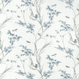 Thibaut Virginia Cream And Aqua Fabric