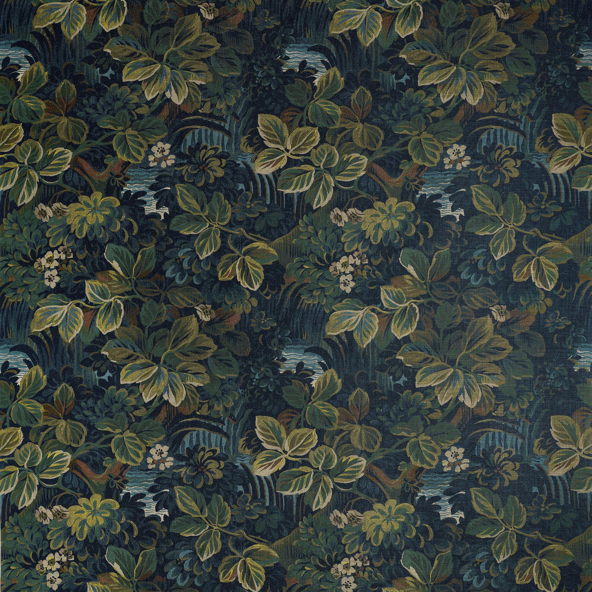 Thibaut Night Garden Midnight Fabric