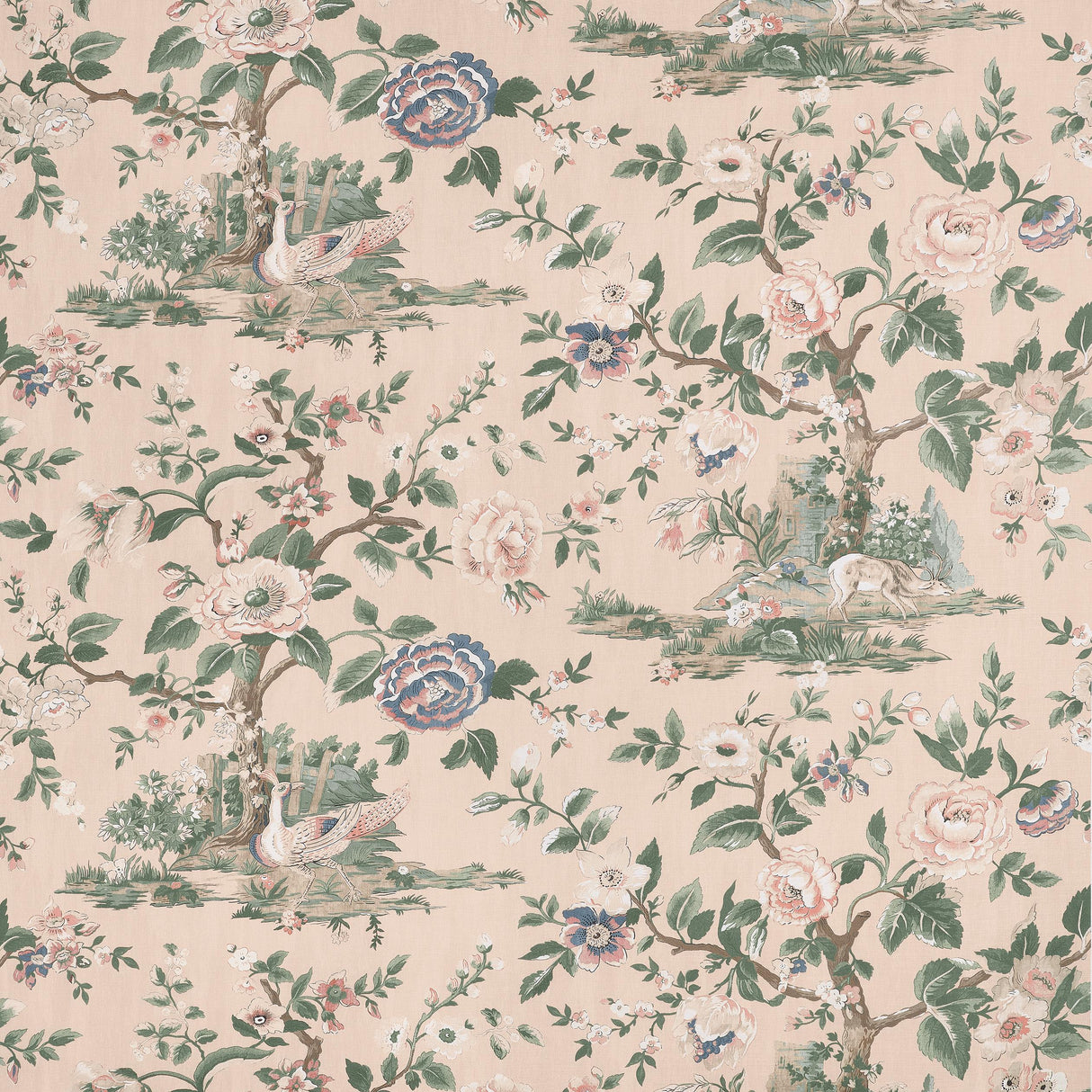 Thibaut Forest Lodge Apricot Fabric