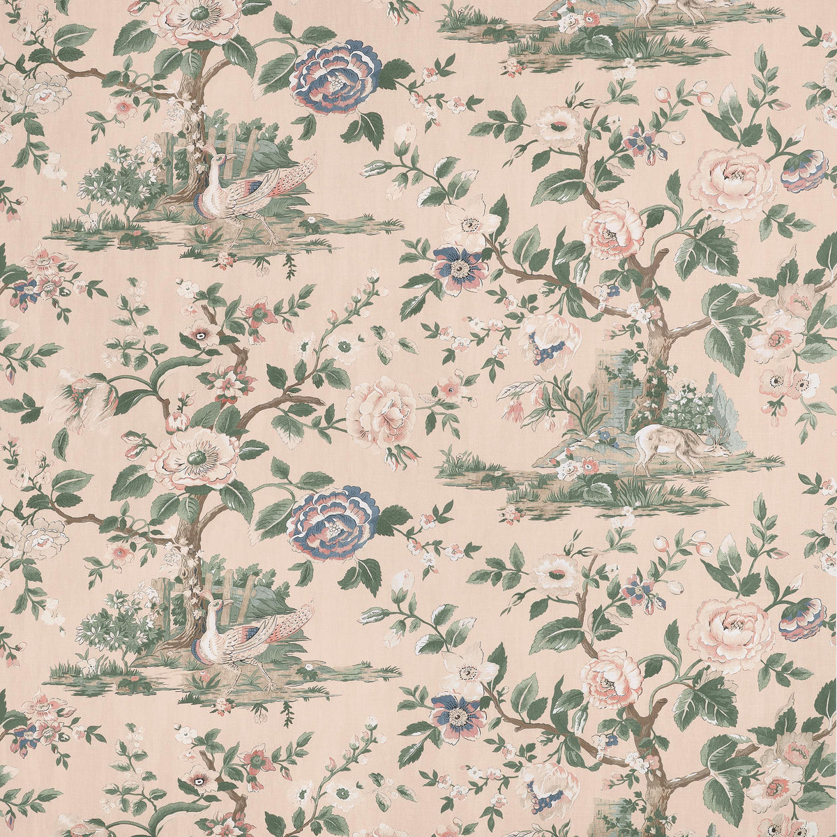 Thibaut Forest Lodge Apricot Fabric