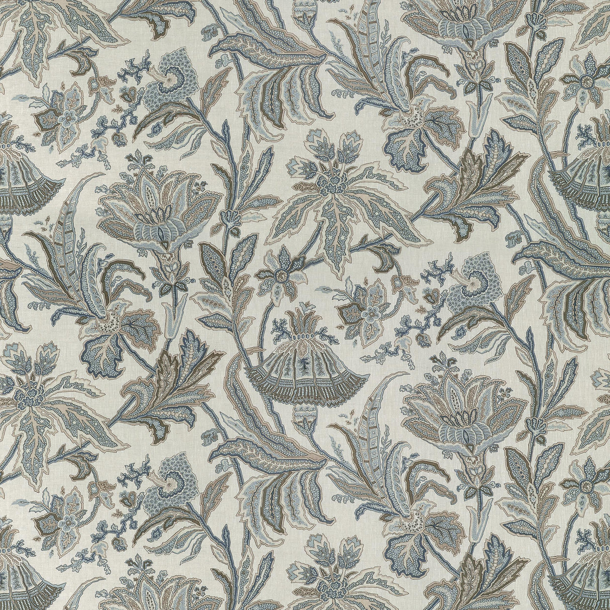 Thibaut Breckenridge Grey And Beige Fabric