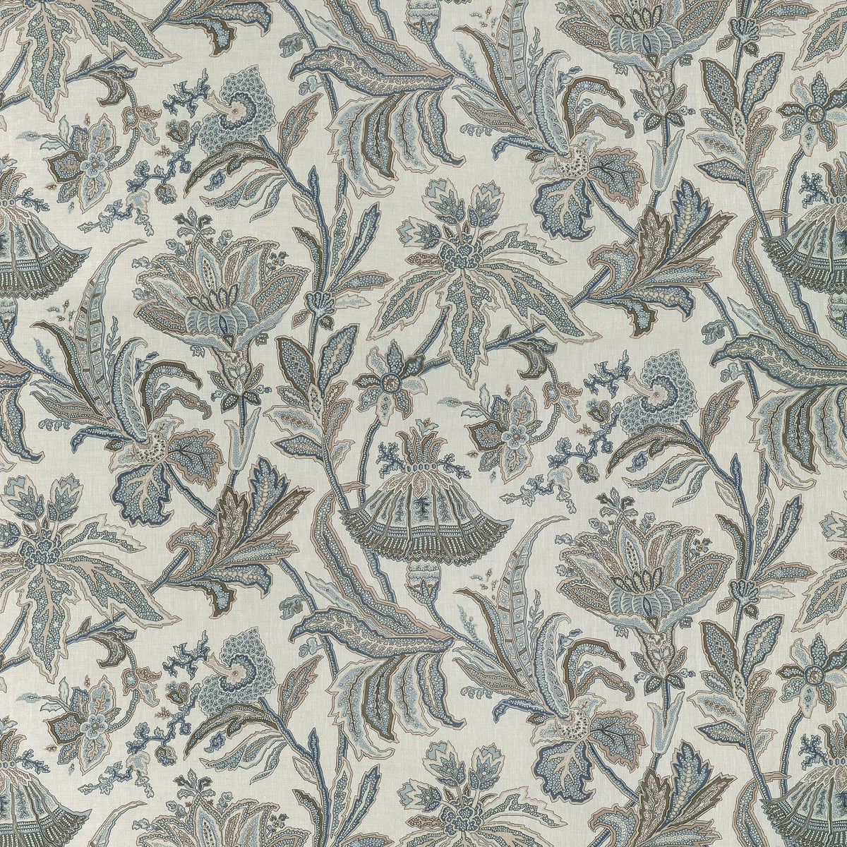 Thibaut Breckenridge Grey And Beige Fabric