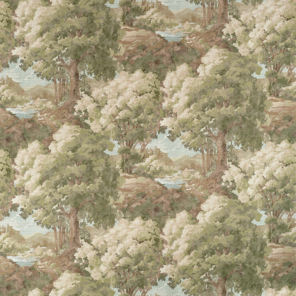 Thibaut Woodland Clearing Green Fabric