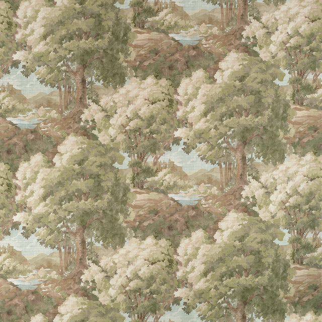 Thibaut Woodland Clearing Green Fabric