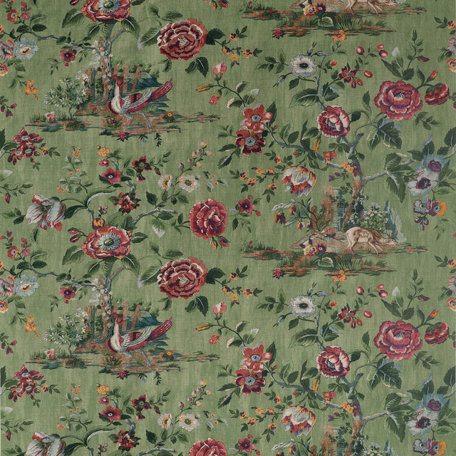 Thibaut Forest Lodge Green Fabric