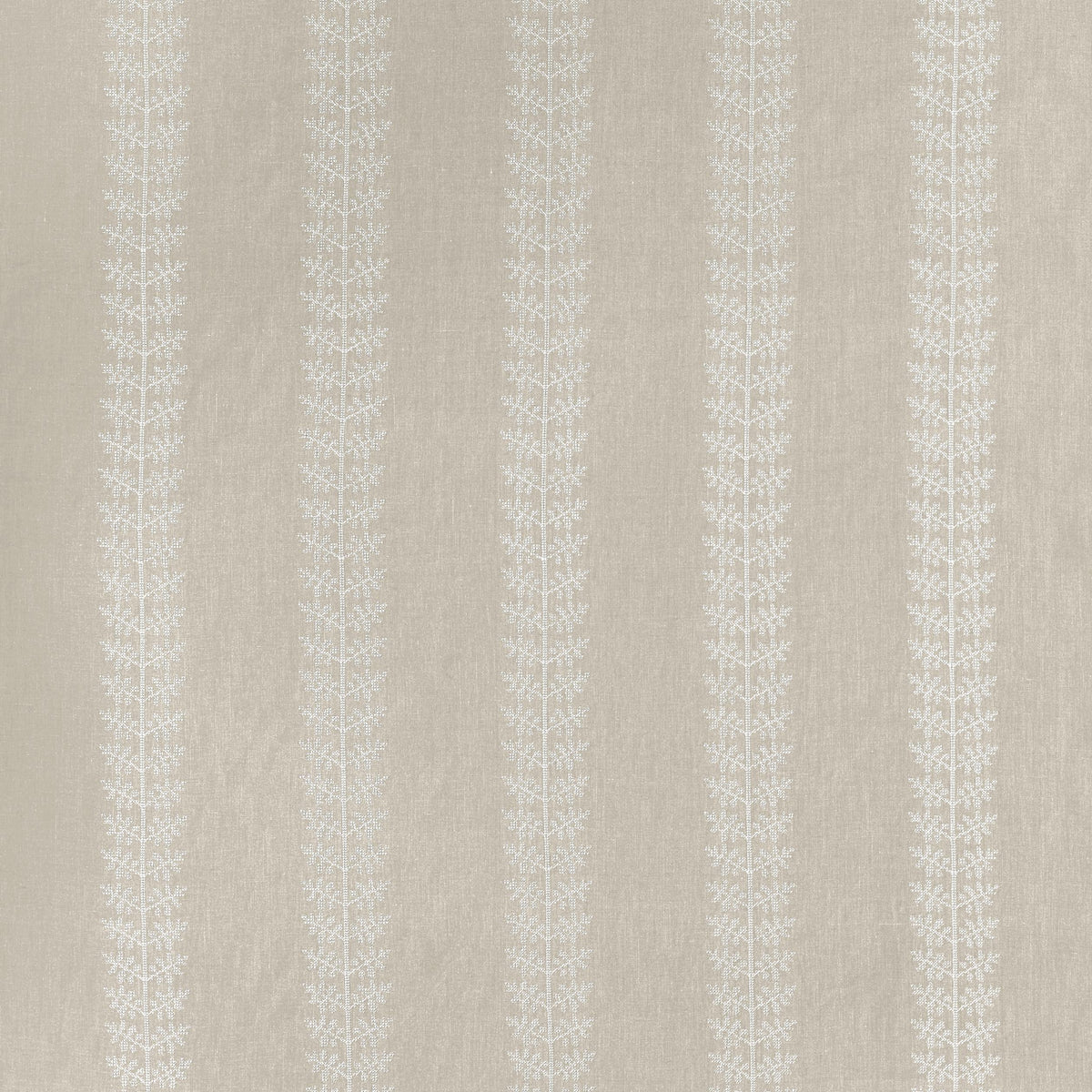 Thibaut Amble Embroidery Flax Fabric