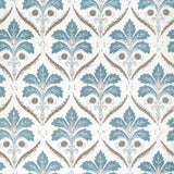 Thibaut Kendall Damask Embroidery Mineral Fabric