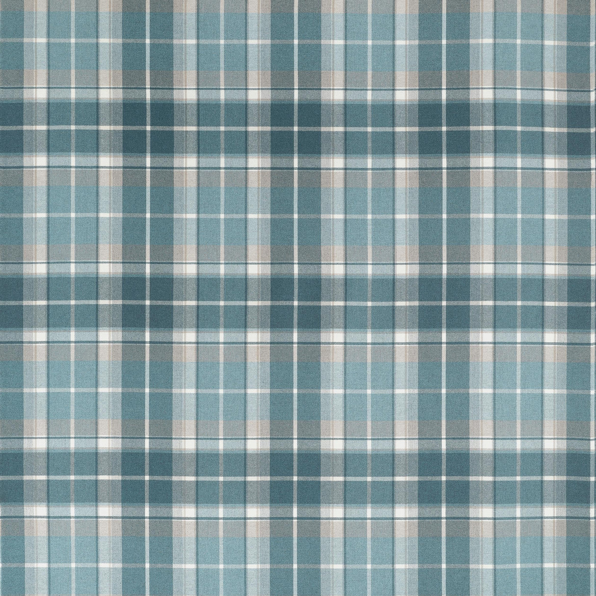 Thibaut Scot'S Plaid Spa Blue Fabric