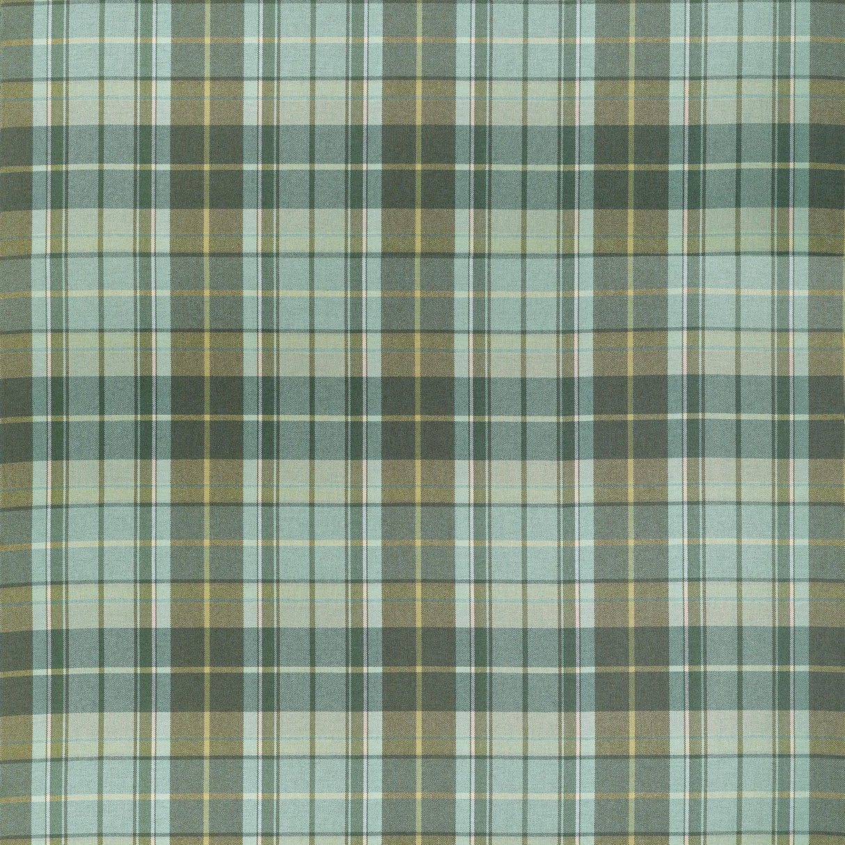 Thibaut Scot'S Plaid Sage Fabric