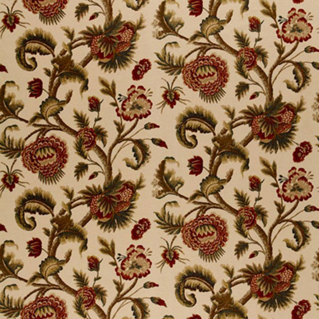 Schumacher Jacobean Printed Crewel Burnish Sage Fabric
