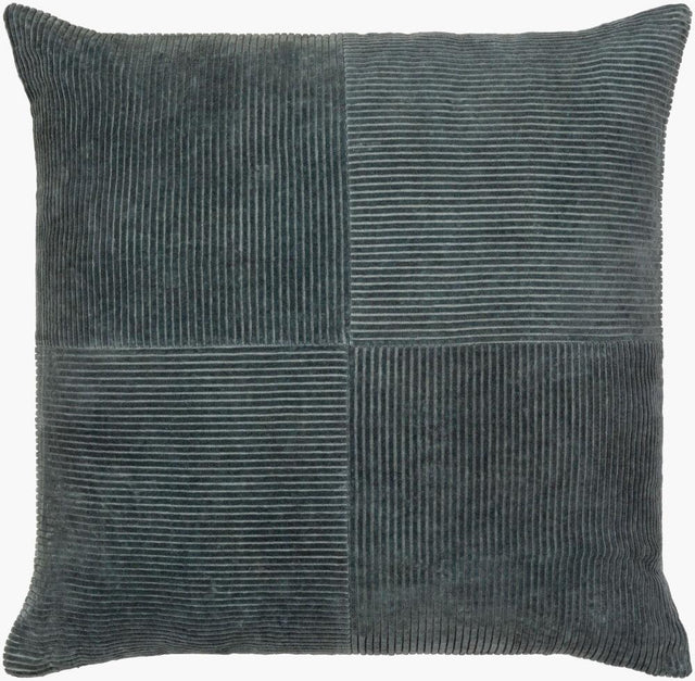 Livabliss Corduroy Quarters CDQ-002 22"L x 22"W Pillow