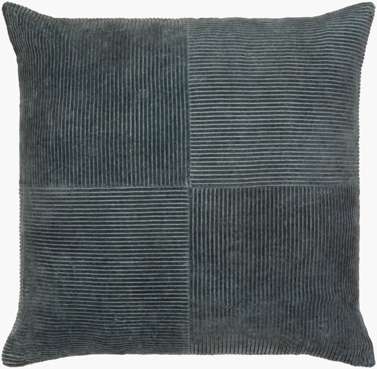 Livabliss Corduroy Quarters CDQ-002 22"L x 22"W Pillow