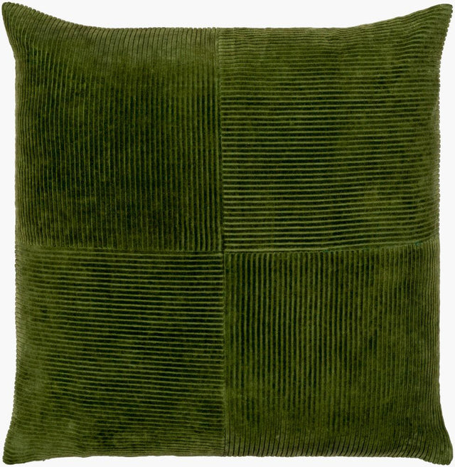 Livabliss Corduroy Quarters CDQ-004 18"L x 18"W Pillow