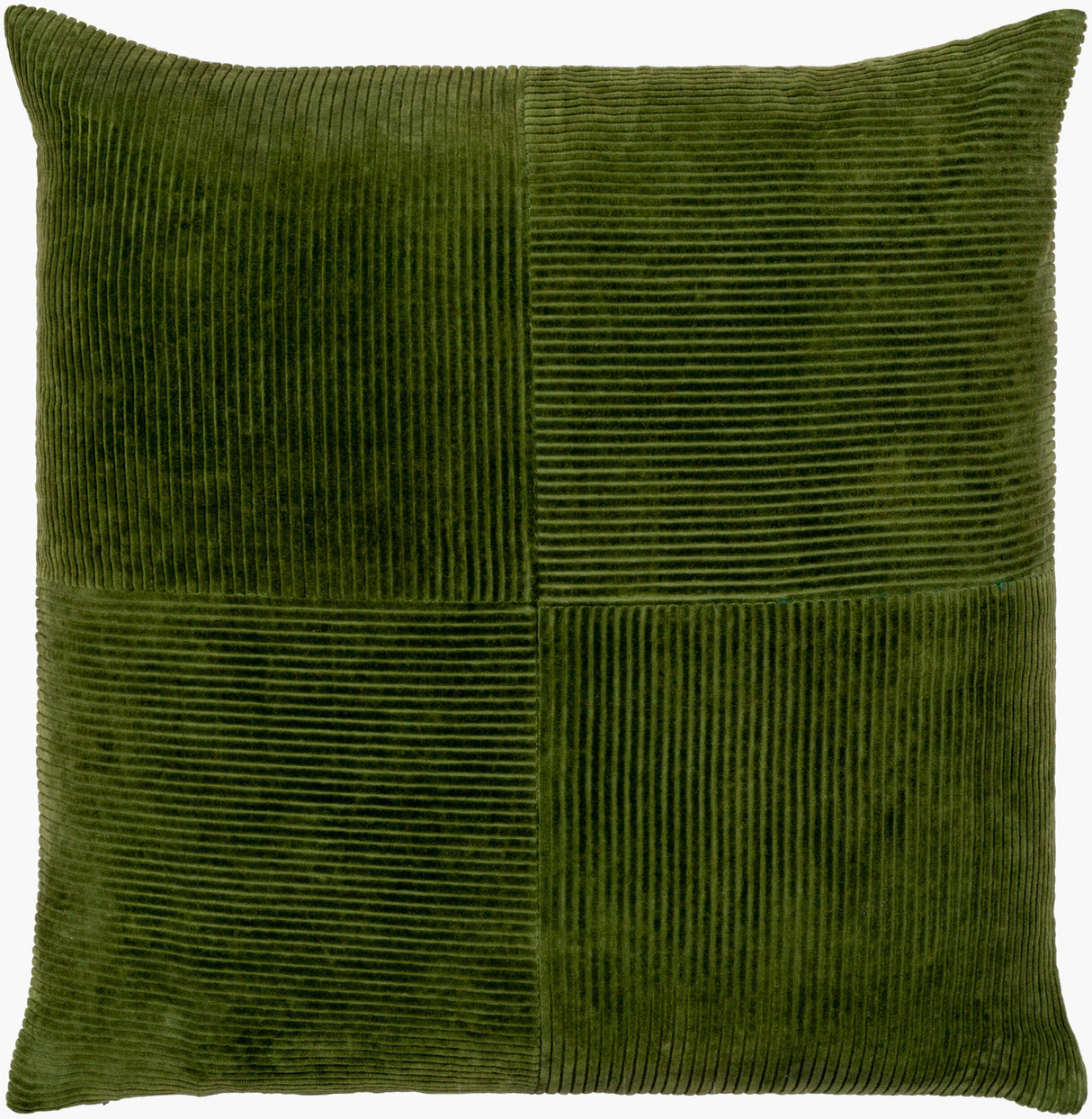 Livabliss Corduroy Quarters CDQ-004 20"L x 20"W Pillow