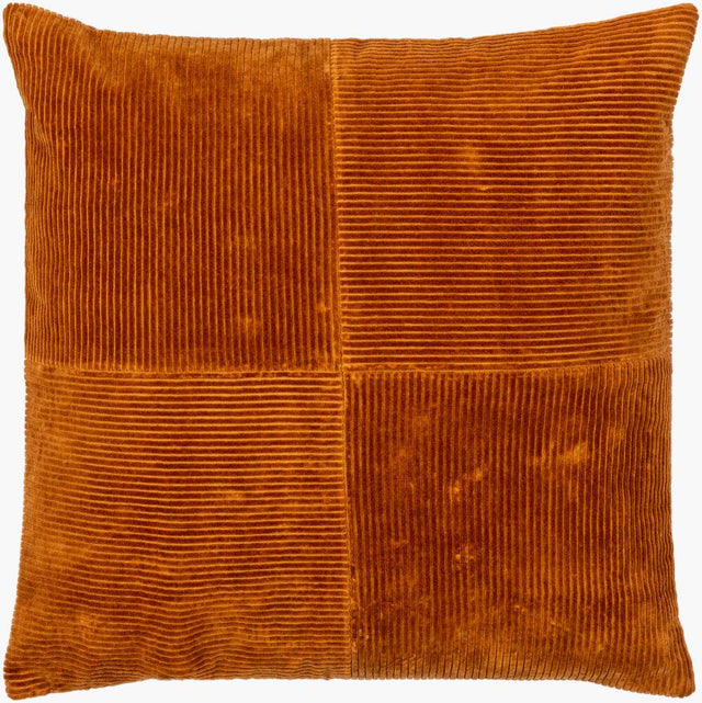 Livabliss Corduroy Quarters CDQ-006 18"L x 18"W Pillow