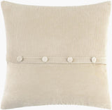 Livabliss Corduroy Quarters CDQ-009 22"L x 22"W Pillow