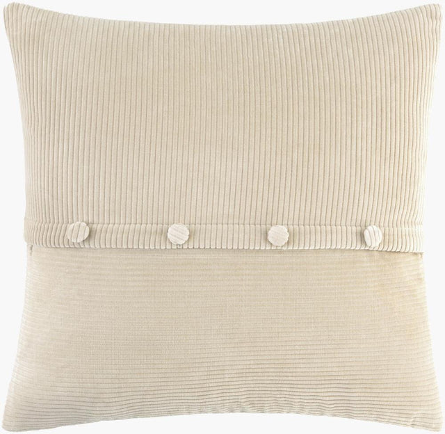 Livabliss Corduroy Quarters CDQ-009 22"L x 22"W Pillow