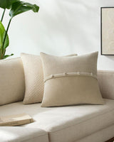 Livabliss Corduroy Quarters CDQ-009 22"L x 22"W Pillow