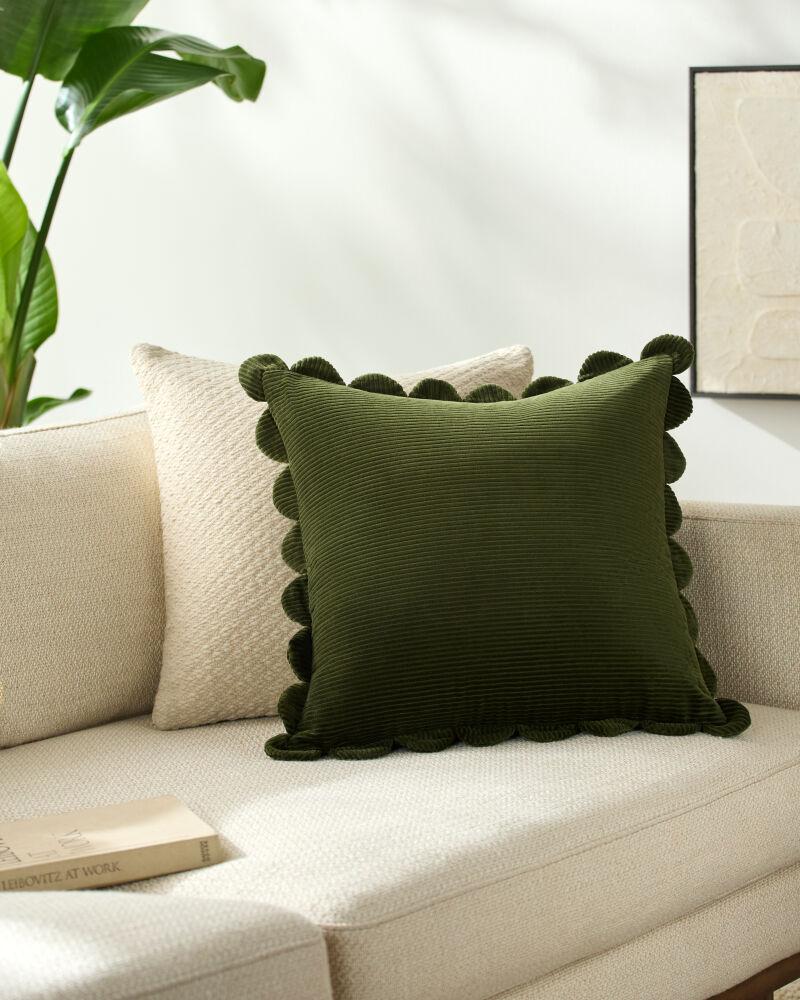 Livabliss Corduroy Quarters CDQ-014 22"L x 22"W Pillow