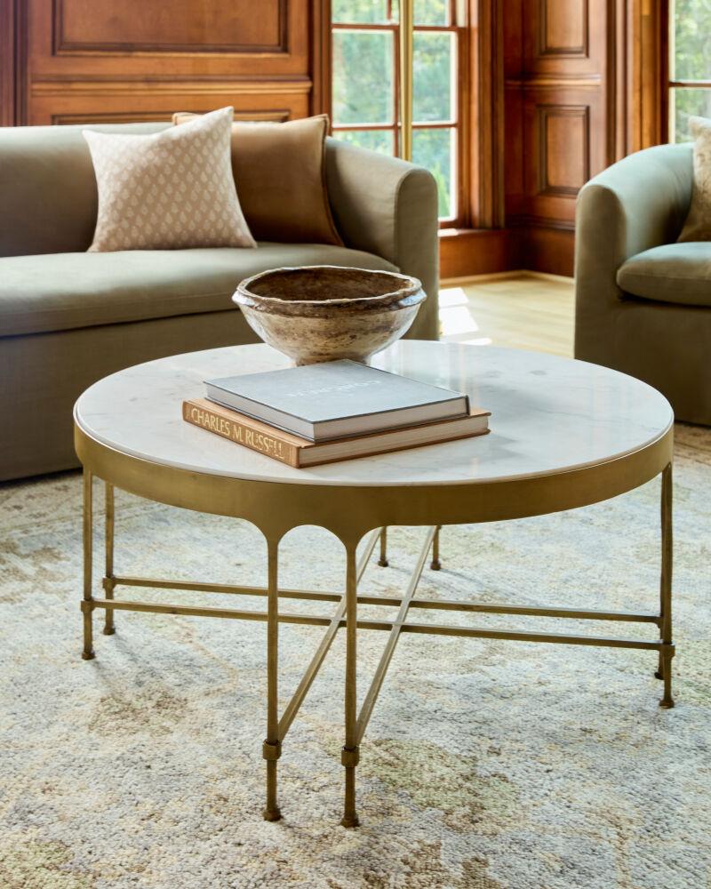 Surya Engel ENGL-002 17"H x 36"W x 36"D Accent Table