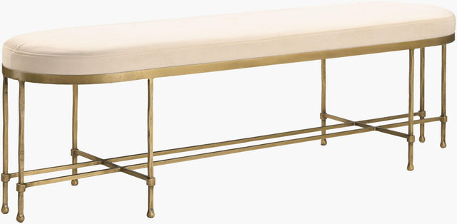 Surya Engel ENGL-003 18"H x 60"W x 17"D Bench/Ottoman/Stool