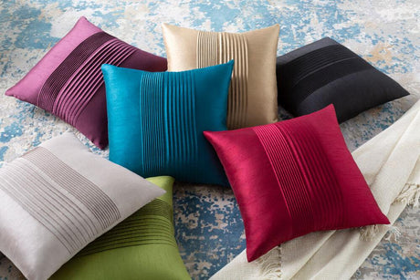 Livabliss Solid Pleated HH-019 18"L x 18"W Pillow