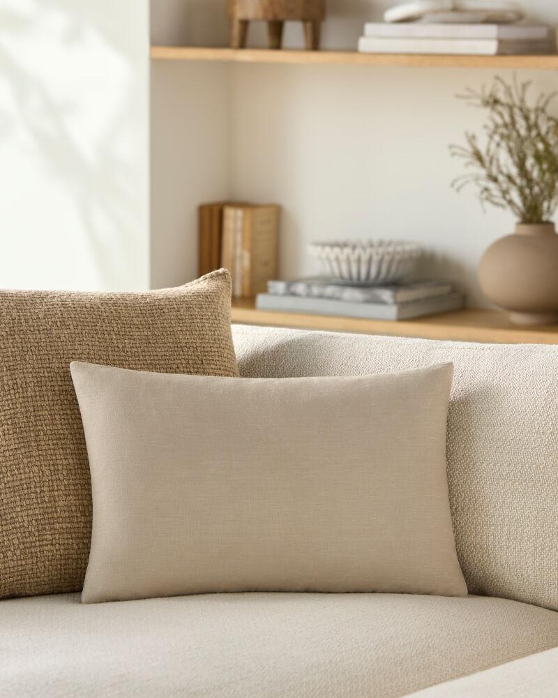 Livabliss Linen Solid LSL-004 20"L x 20"W Pillow