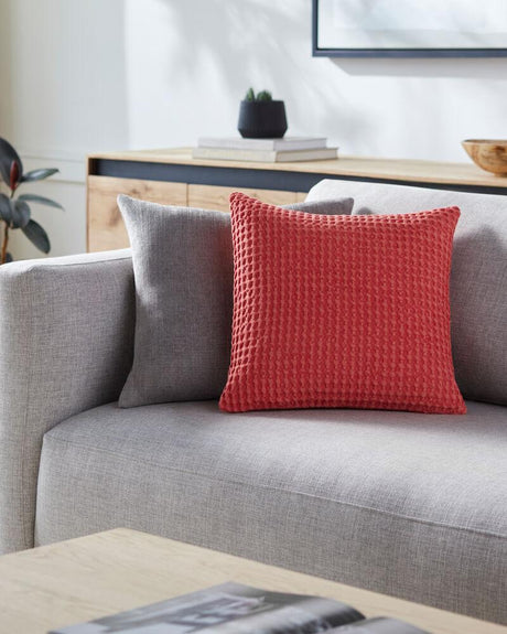 Livabliss Waffle WFL-003 18"L x 18"W Pillow