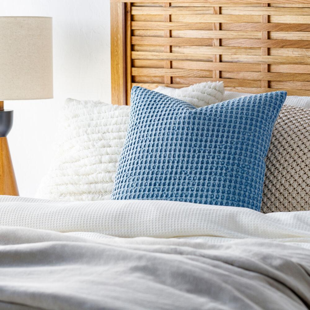 Livabliss Waffle WFL-008 20"L x 20"W Pillow