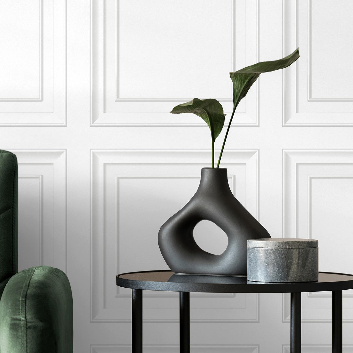 Brewster Home Fashions Fine Decor Medley Distinctive White Wallpaper