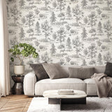 Brewster Home Fashions Fine Decor Medley Dwyer Grey Wallpaper