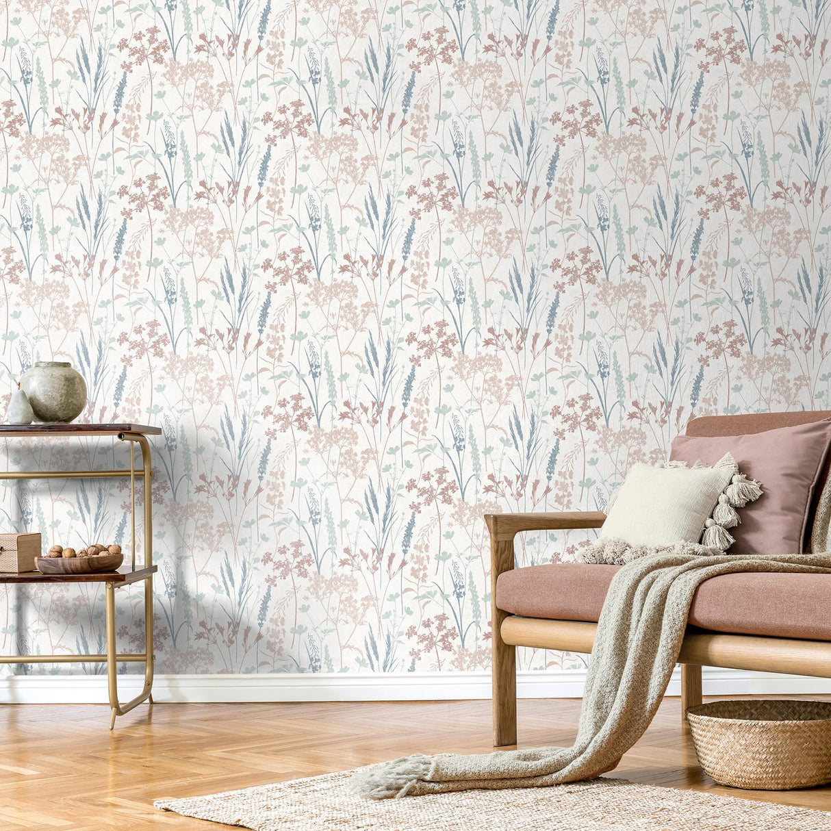 Brewster Home Fashions Fine Decor Medley Nanette Pastel Wallpaper