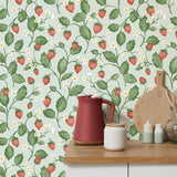 Brewster Home Fashions Fine Decor Medley Maxine Seafoam Wallpaper