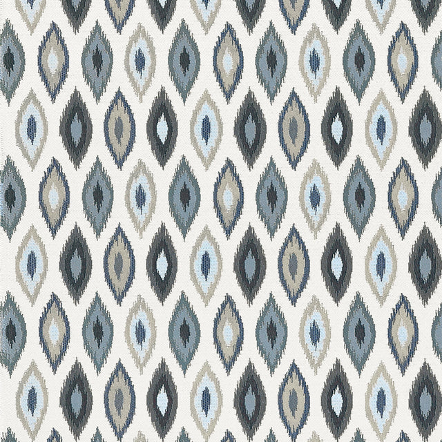 Thibaut Beliza Navy And Sky Fabric