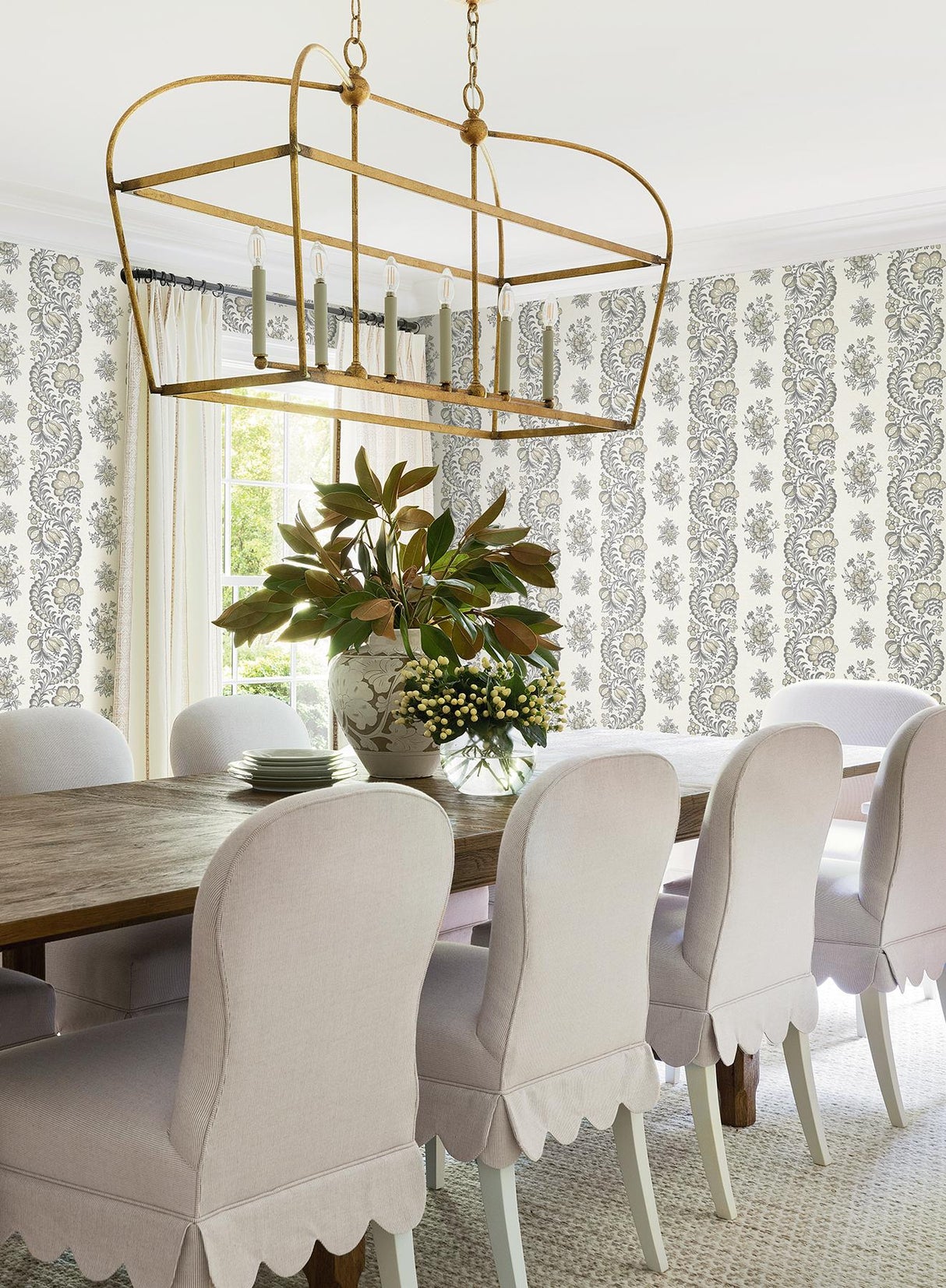 Antonina Vella Beaumont Charcoal Wallpaper