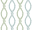 Antonina Vella Laureate Blue & Green Wallpaper