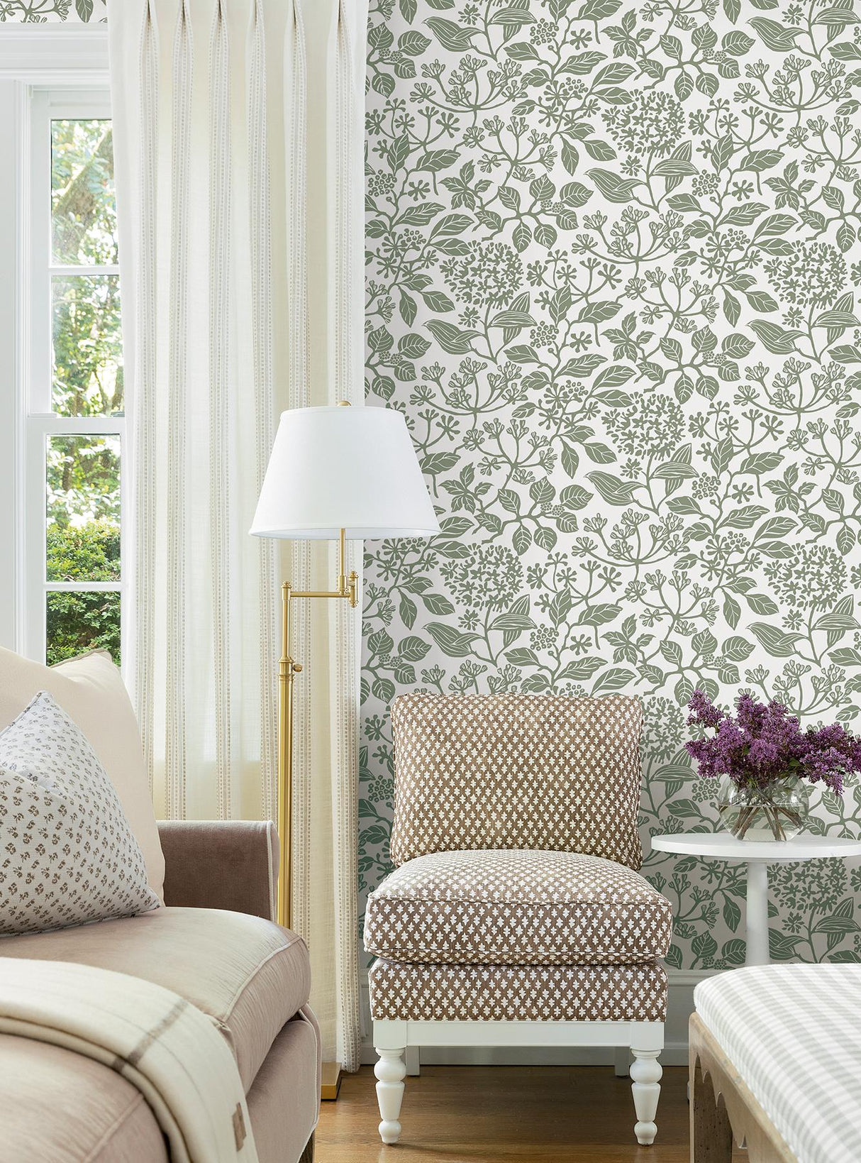 Antonina Vella Rowen Olive Wallpaper