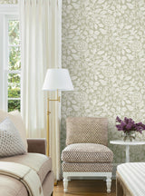 Antonina Vella Rowen Taupe Wallpaper