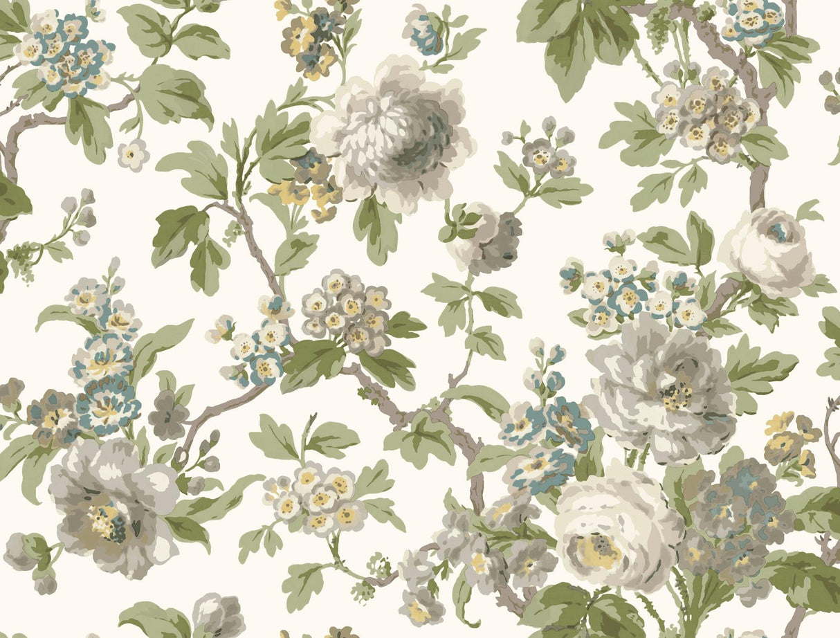 Antonina Vella Beatrix Neutral & Sage Wallpaper